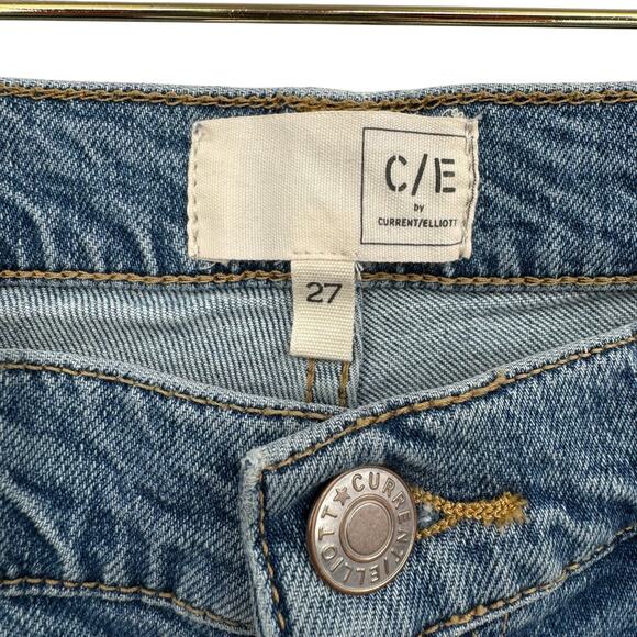 Current/Elliot Original Boyfriend Sunny Destructed Distressed High Rise Jeans - Picture 9 of 10